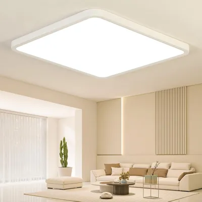 LED-Deckenleuchte 50 cm 52 W 4000K IP44 quadratisch