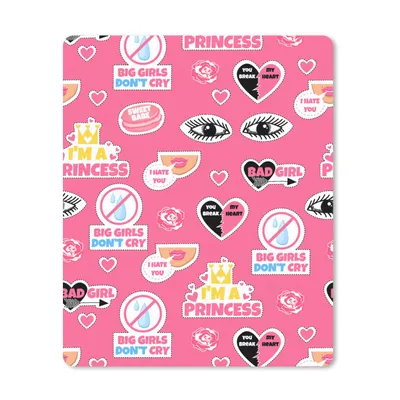 Produktbild von MuchoWow® Mauspad Mousepad Mädchen - Rosa - Prinzessin - Muster 19x23 cm - Mousepads - Maus Mat - Pad - Mausunterlage - Mauspads - Spielen