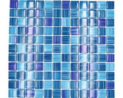 Produktbild von Glasmosaik XCM 8285 30,2x32,7 cm blau