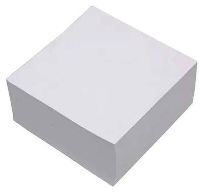 Imagen del producto de Cuaderno adhesivo blanco de 500 hojas, tamaño 10x10 cm, ideal para oficina o uso general