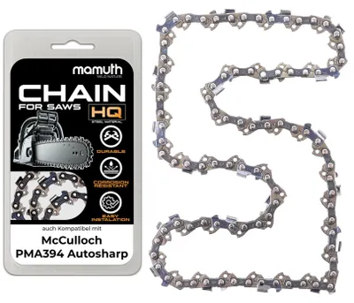 Image de Chaîne de scie 30 cm, 1,3 mm, pas 3/8", 45 dents, pour tronçonneuse McCulloch PMA394 Autosharp