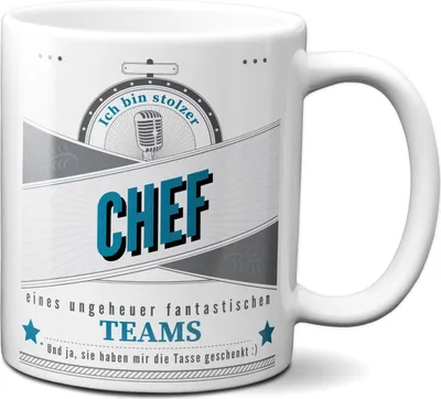 Produktbild von TassenKing Tasse Stolzer Chef eines fantastischen Teams - Geschenke für Chef - Kaffeetasse