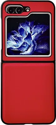 Produktbild von König Design Hülle kompatibel mit Samsung Galaxy Z Flip5 5G Kunststoff Soft Handyhülle - Handy Case Rot