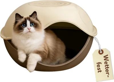 Produktbild von Katzenhaus outdoor Hundehütte Katzenhaus indoor Hundehaus Hundehütte Katzen Haus Katzenhütte outdoor Wurfbox Katze Katzenhöle Katzenversteck