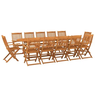 Obrázek produktu pro vidaXL 13dílný zahradní jídelní set 280x90x75 cm z masivního dřeva akácie