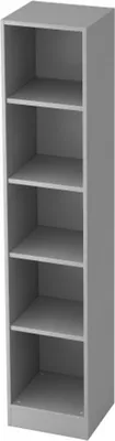 Produktbild von Regal schmal 6040, 5 OH 40,6 x 40 x 200,4 cm (BxTxH)