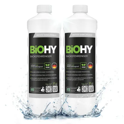 Produktbild von BiOHY Backofenreiniger Hochkonzentrat + Dosierer, Grillreiniger, Fettlöser, 2 x 1 l