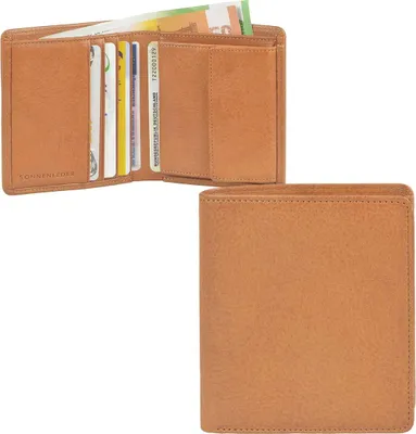 Produktbild von Sonnenleder Geldbörse Leder Herren Damen Portemonnaie Geldbeutel SAAR natur braun 822-180-01