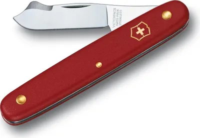 Obrázok produktu pre Nôž na štepenie Victorinox 3.9040, špicatá čepeľ so 4,5 cm dištančnou podložkou na kôru, mango z 10 cm červeného nylonu