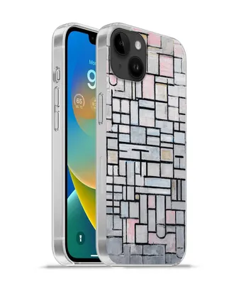 Produktbild von MuchoWow® Handyhülle Schutzhülle Hülle für Apple iPhone 14 Plus - Soft case Komposition 6 - Mondrian - Kunst Silikon Softcase Handy Hülle - Abbildung