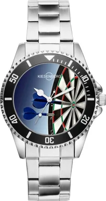Produktbild von KIESENBERG Herrenuhr Armbanduhr Dart Darts Dartspieler Geschenk Fan Artikel Zubehör Fanartikel Analog Quartz Uhr 1966