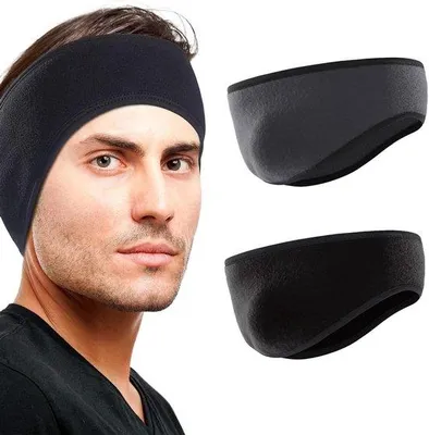 Productafbeelding van Famanu hoofdband en oorbeschermers - Warm en winddicht, ideaal voor joggen, hardlopen, wandelen, fietsen en motorrijden (2 stuks)