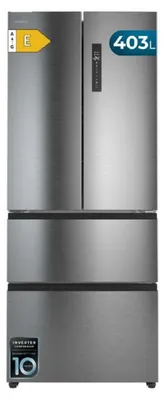 Obrázok produktu pre Cecotec A01_EU01_110536, 403 L, Beznámrazový systém (chladnička), SN-T, 8 kg/24h, E, Šedá
