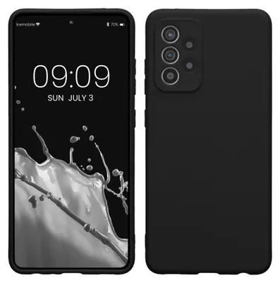Produktbild von kwmobile Handyhülle für Samsung Galaxy A52 / A52 5G / A52s 5G Hülle - weiches Handy Silikon Case - Schutzhülle Cover - Schwarz