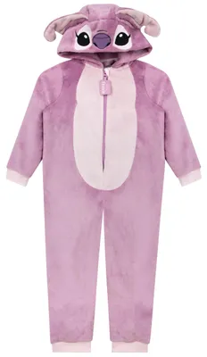 Produktbild von Disney Stitch Onesie | Lilo Und Stitch Schlafanzug | Mädchen Jumpsuit | Jumpsuit Kinder Mädchen | Schlafoverall Kinder | Lila 116
