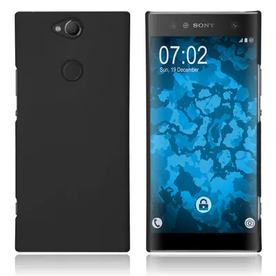 Produktbild von PhoneNatic Case kompatibel mit Sony Xperia XA2 Plus - Hülle schwarz gummiert Hard-case Cover