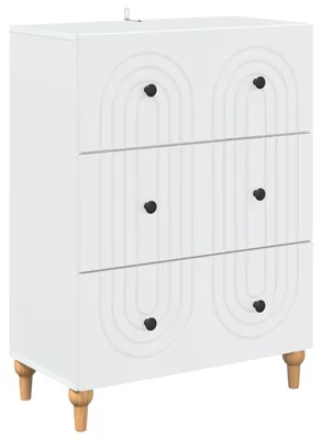 Immagine prodotto di vidaXL Cassettiera bianca 66 x 34,5 x 90 cm in materiale derivato dal legno