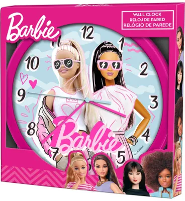 Produktbild von Wanduhr - Barbie Brünett Und Blond