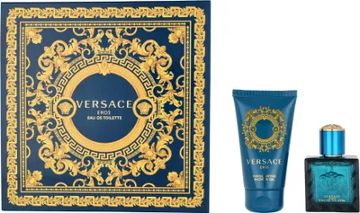 Produktbild von Versace Eros Eau De Toilette 30ml and Invigorating Shower Gel 50ml