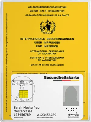 Produktbild von 10er Vorteilspack Schutzhüllen transparent mit zusätzlicher Fronttasche