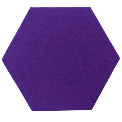 Zdjęcie produktu dla Heksagon filcowo-korkowy 15x17 cm panel dekoracyjny fioletowy