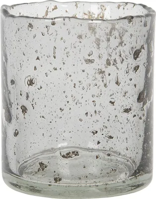 Image de Clayre & Eef 6GL2992 Bougeoir en verre Gris Rond 8x10cm
