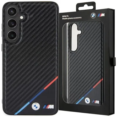 Produktbild von BMW BMHMS24S23PUDTK S24 S921 schwarz hardcase Carbon Tricolor Line MagSafe Schutzhülle