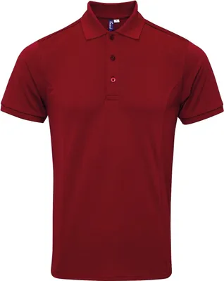 Immagine prodotto di Polo Premier Coolchecker piqué uomo con CoolPlus RW6268 (M) (Borgogna)
