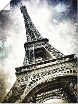 Produktbild von ARTland Poster Paris Eiffelturm Dekorativ Größe: 60x80 cm