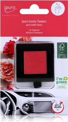 Immagine prodotto di Profumo per auto Ipuro Essentials Car Line fiori deliziosi - esperienza di fragranza (1 confezione)