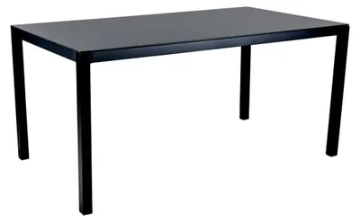 Produktbild von Loungetisch Rana 77 x 65 x 137 cm Aluminium Glas Schwarz Anthrazit