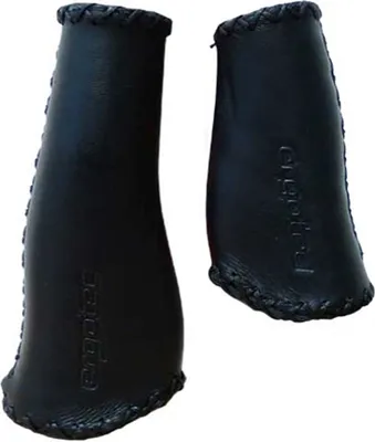 Produktbild von Ergotec Lenkergriffe MONACO Leder/Kraton, Paar, 135/92mm, schwarz
