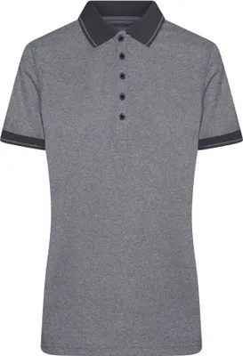 Produktbild von Melange Polo mit modischen Details black-melange/black, Gr. S