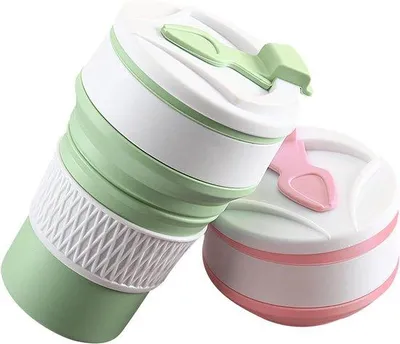 Produktbild von Silikonbecher, sicher, umweltfreundlich, wiederverwendbar, ideal für Picknick, Camping