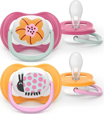Obrázek produktu pro Philips AVENT Šidítko Ultra air obrázek 6-18m dívka, 2ks