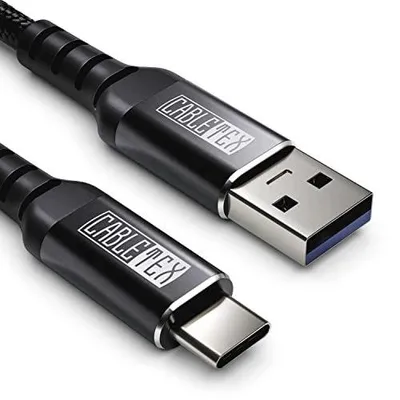 Zdjęcie produktu dla Kabel USB c na 3.2 typ a 1 metr nylonowy szybkie ładowanie 60W przewód