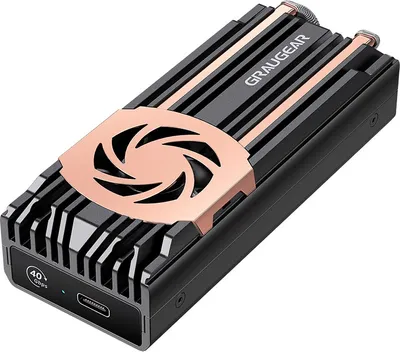 Immagine prodotto di GRAUGEAR externes Gehäuse USB-C M.2NVMe SSD PCIe4.0 40Gbit
