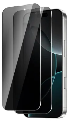 Produktbild von 2X Panzerglas für iPhone 16 Pro Max Sichtschutz Blickschutz Anti-Spy Schutzglas Panzerfolie
