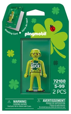 Produktbild von PLAYMOBIL Grußkarte Viel Glück mit Figur