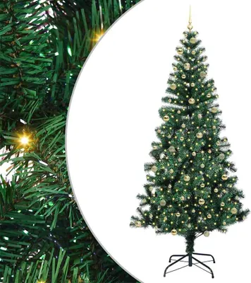 Obrázek produktu pro vidaXL Umělý předsvětlený vánoční stromek zelený 240 cm