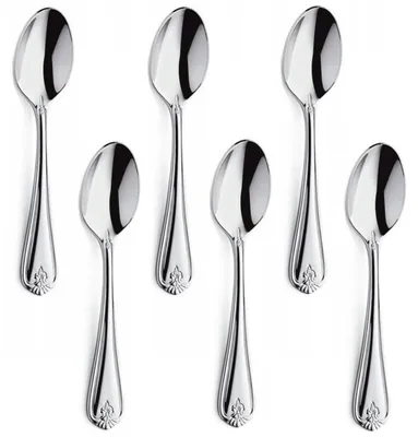 Image de AMEFA DUKE Set de 6 cuillères à café rétro élégantes