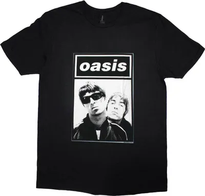 Produktbild von Oasis - "Noel & Liam" T-Shirt für Herren/Damen Uni RO11737 (M) (Schwarz)