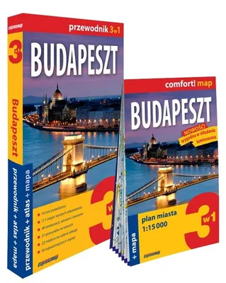 Zdjęcie produktu dla Budapeszt 3w1 przewodnik + atlas + mapa