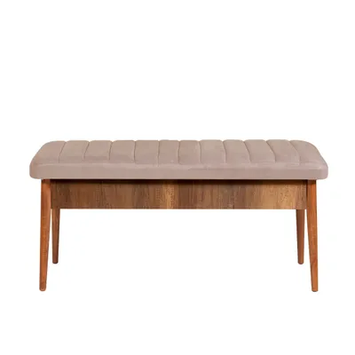 Obrázek produktu pro Skye Decor, Vina Lavice ořech, kámen, banka, Nussbaum, 100 % MELAMINBESCHICHICHTETETETETETETE SPANPLATTEN, 110 x 40 x 48 cm