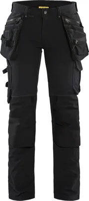 Produktbild von Blakläder® Damen Handwerker Arbeitshose 4-Wege-Stretch Schwarz 7198 1644, Farbe:schwarz, Größe:46
