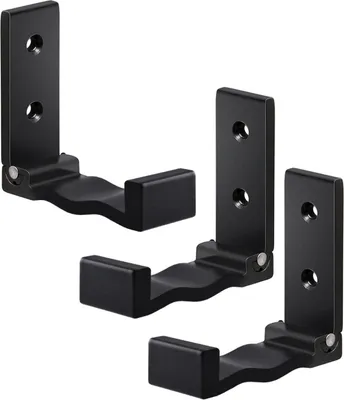 Produktbild von 3er Set multifunktionaler Klapphaken | Faltbare Wandhaken | 90° Grad Wandhandtuchhaken | Kopfhörerhalter - Farbe [schwarz] - Kleiderhaken aus Aluminiumlegierung | Garderobenhaken | Wandhandtuchhaken