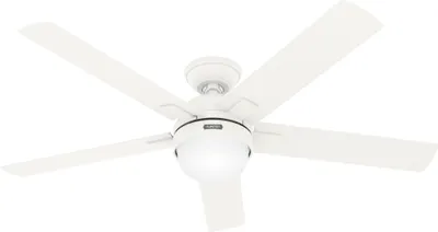 Zdjęcie produktu dla Wentylator sufitowy z oświetleniem i pilotem Zeal White 132 cm