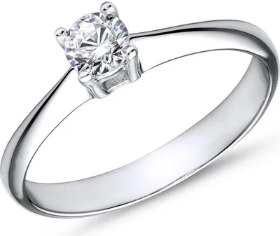 Produktbild von Schlichter Verlobungsring 925 Silber mit Zirkonia von JEWLIX VR0001