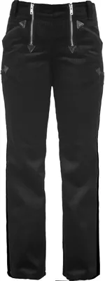 Product shot of black trousers.