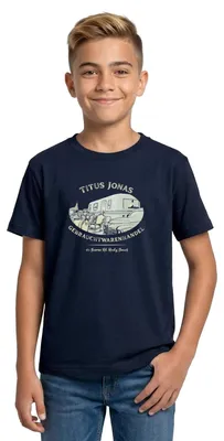 Produktbild von Spreadshirt Die Drei Fragezeichen warenhandel Teenager T-Shirt, 152/164 (12-14 Jahre), Navy